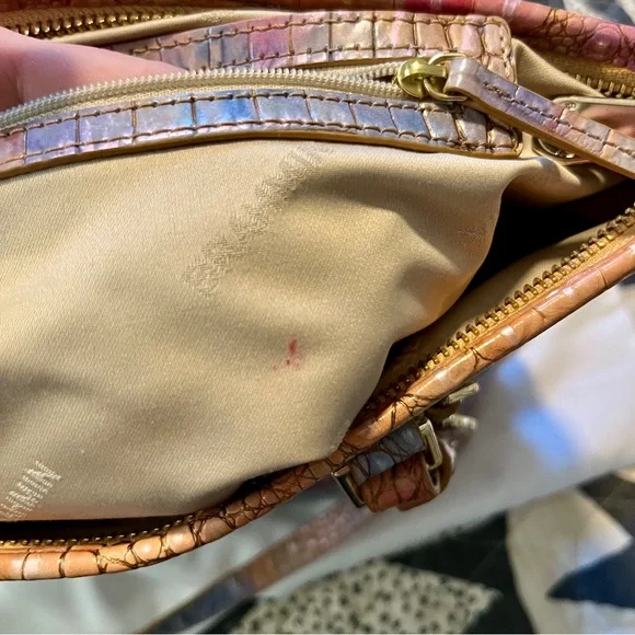 Brahmin Multicolor Croc-Embossed Tote - Picture 14 of 16